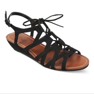 Black Gladiator Sandals